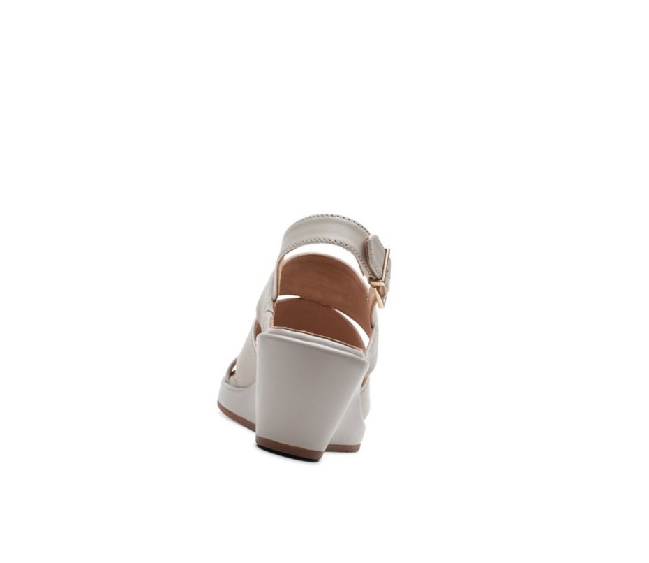 Clarks Un Plaza Go Wildleder Keilabsatz Sandalen Damen Gold | MYNG78395