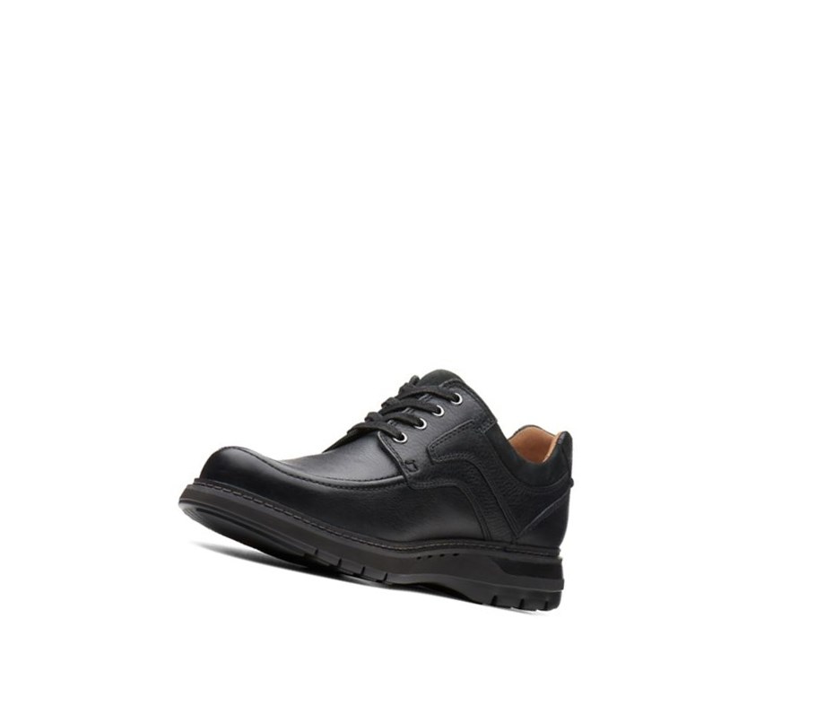Clarks Un Ramble Spitze Leder Lederschuhe Herren Schwarz | EKXO64319