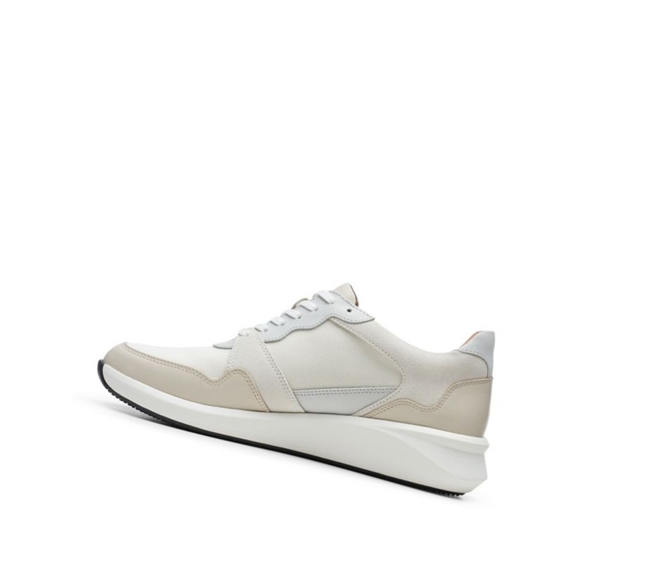 Clarks Un Rio Run Textil Sneakers Damen Weiß | AUEN95238