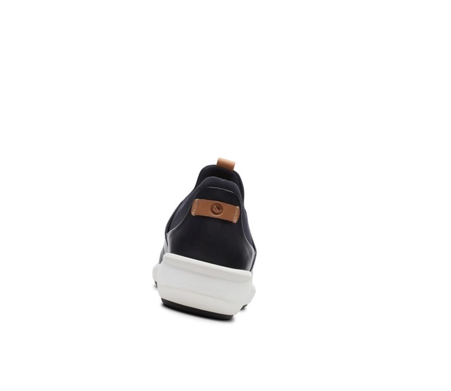 Clarks Un Rio Spitze Leder Lederschuhe Damen Schwarz | QSVR41390