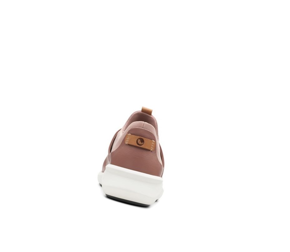 Clarks Un Rio Spitze Textil Sneakers Damen Dunkelrosa | TQWV80176