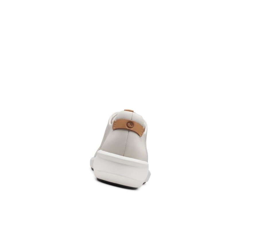 Clarks Un Rio Tie Leder Sneakers Damen Weiß | VFKL29453