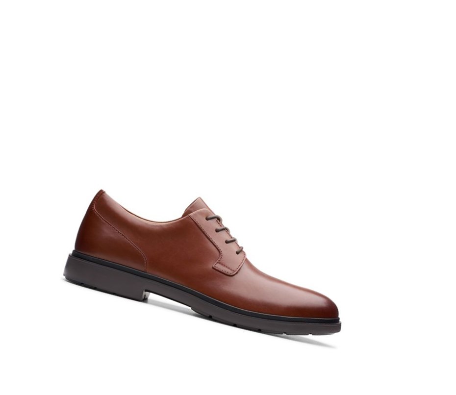Clarks Un Tailor Tie Leder Lederschuhe Herren Braun | ENLK03821