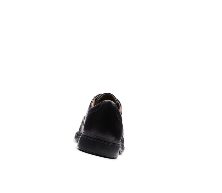 Clarks Un Tailor Wing Leder Lederschuhe Herren Schwarz | VDLQ01624