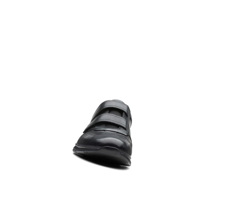 Clarks Un Tynamo Turn Leder Lederschuhe Herren Schwarz | GFZM41638