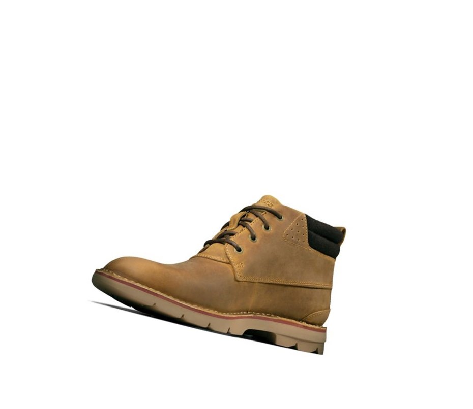 Clarks Varick Heal Leder Stiefeletten Herren Braun | TRNW01352