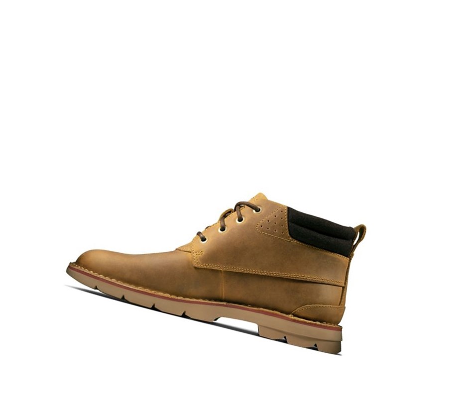 Clarks Varick Heal Leder Stiefeletten Herren Braun | TRNW01352