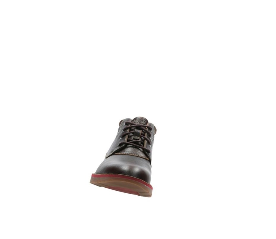 Clarks Varick Heal WarmLined Leder Stiefeletten Herren Braun | UYZX24975