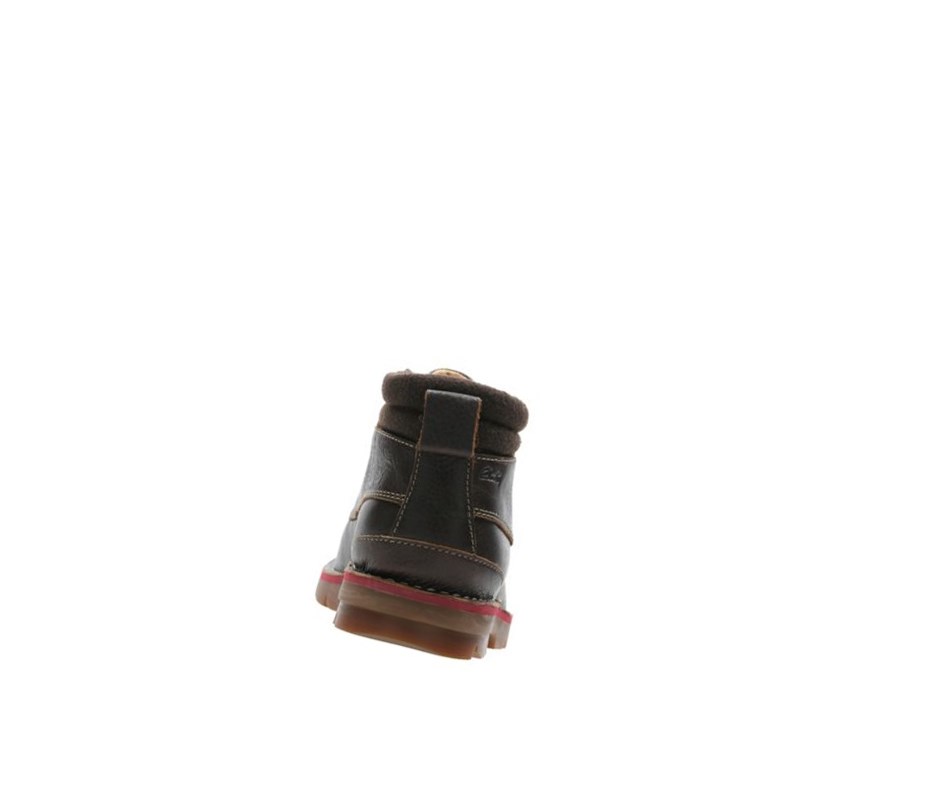 Clarks Varick Heal WarmLined Leder Stiefeletten Herren Braun | UYZX24975