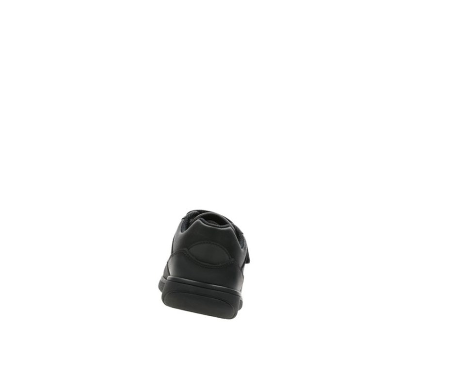 Clarks Venture Walk Leder Schulschuhe Mädchen Schwarz | IBPO36721