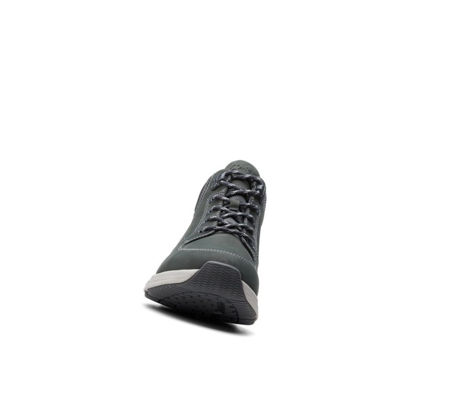 Clarks Wave2.0 Hi Textil Wanderschuhe Herren Dunkelgrau | CHZS42873