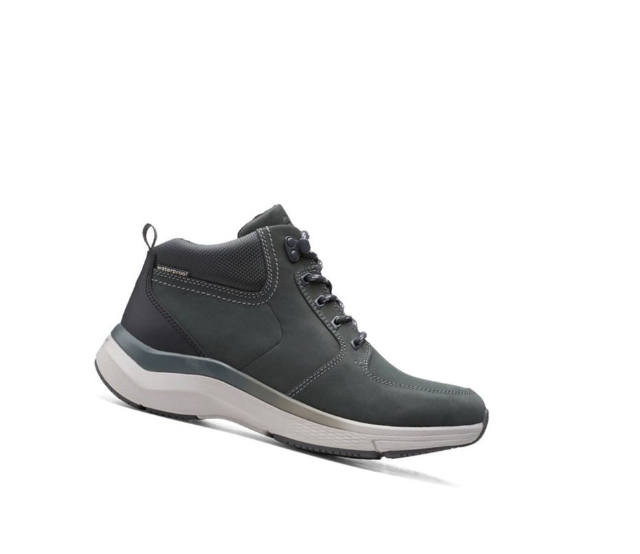 Clarks Wave2.0 Hi Textil Wanderschuhe Herren Dunkelgrau | CHZS42873