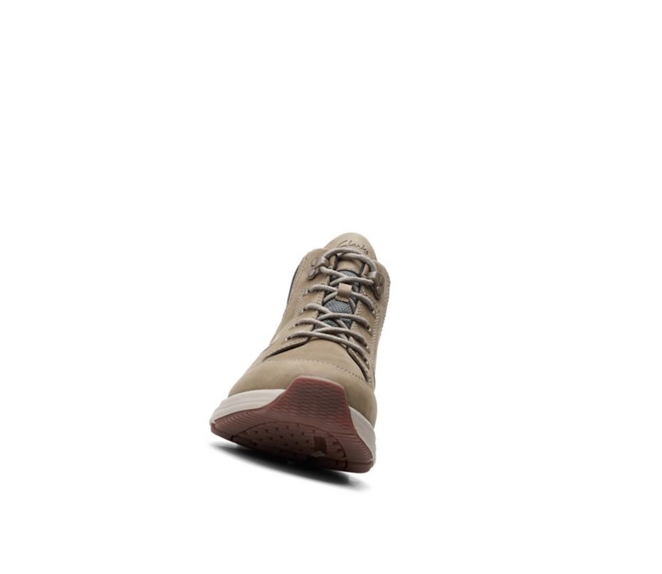 Clarks Wave2.0 Hi Textil Wanderschuhe Herren Olivgrün | NVLS05376