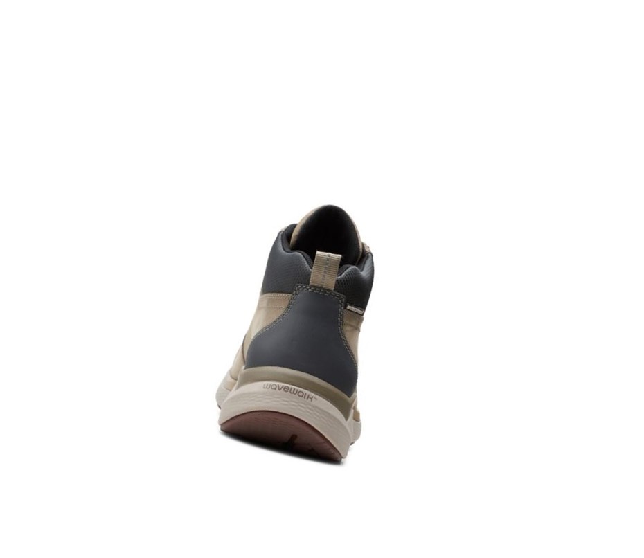 Clarks Wave2.0 Hi Textil Wanderschuhe Herren Olivgrün | NVLS05376