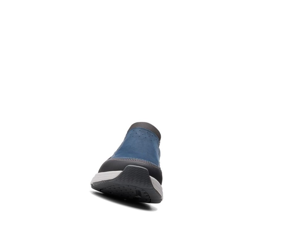 Clarks Wave 2.0 Edge Nubuck Leder Sneakers Herren Navy | OIDR47618