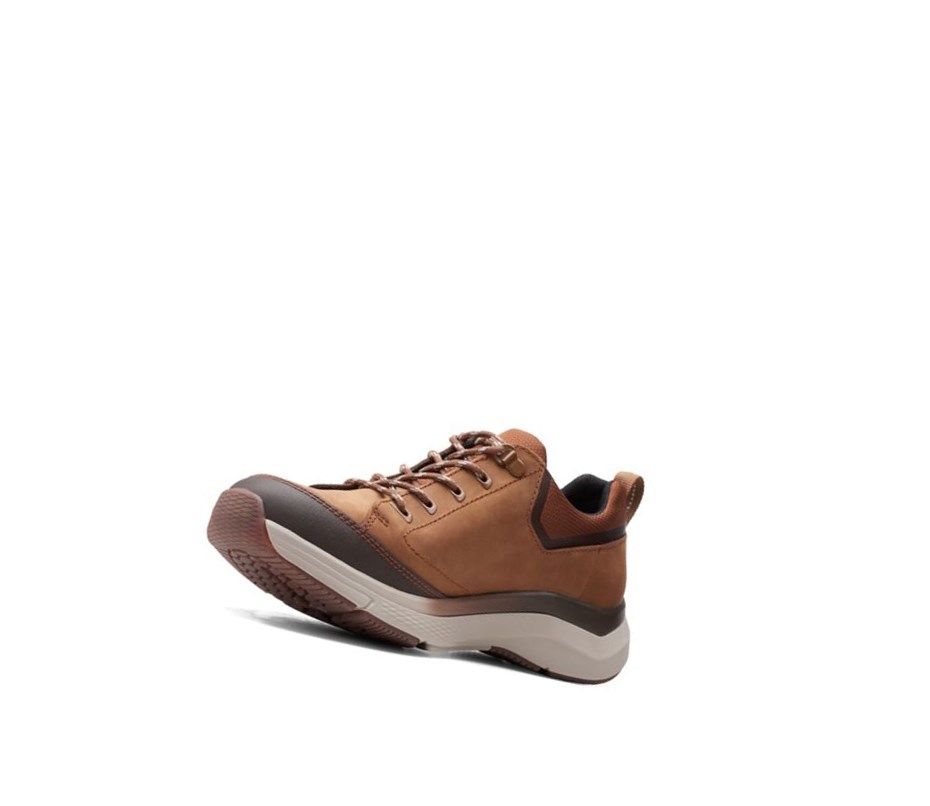 Clarks Wave 2.0 Vibe Nubuck Leder Sneakers Herren Braun | OGFC28465