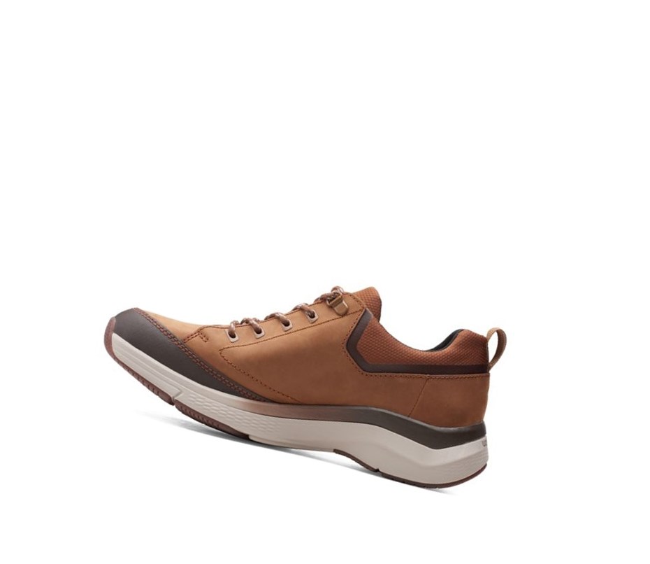Clarks Wave 2.0 Vibe Nubuck Leder Sneakers Herren Braun | OGFC28465