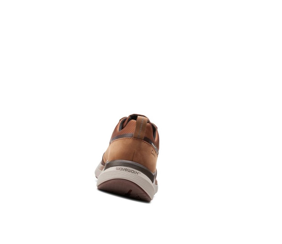 Clarks Wave 2.0 Vibe Nubuck Leder Sneakers Herren Braun | OGFC28465
