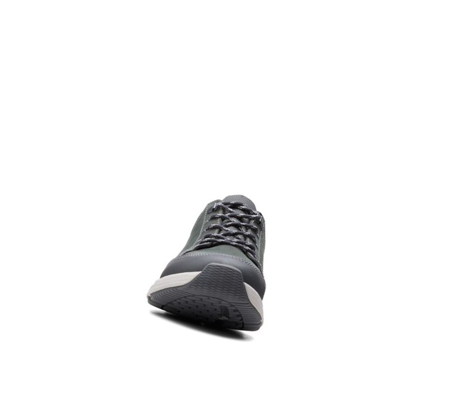 Clarks Wave 2.0 Vibe Nubuck Leder Weite Fit Wanderschuhe Herren Dunkelgrau | WRKT24738