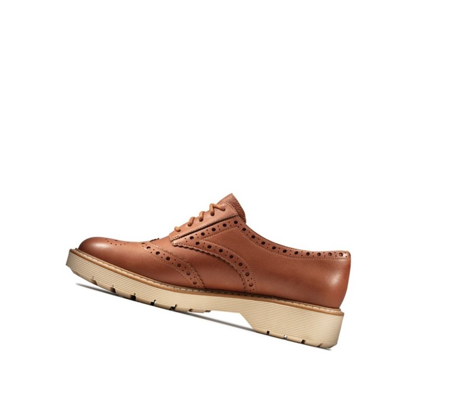 Clarks Witcombe Echo Leder Wanderschuhe Damen Braun | BFMO90518