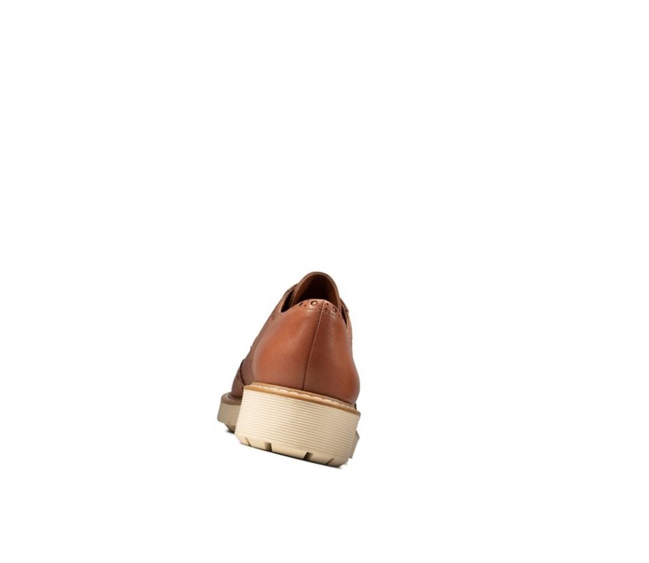 Clarks Witcombe Echo Leder Wanderschuhe Damen Braun | BFMO90518