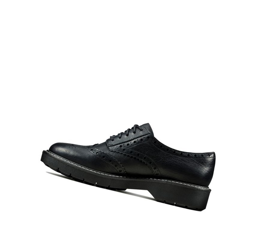 Clarks Witcombe Echo Leder Wanderschuhe Damen Schwarz | WNCF03562